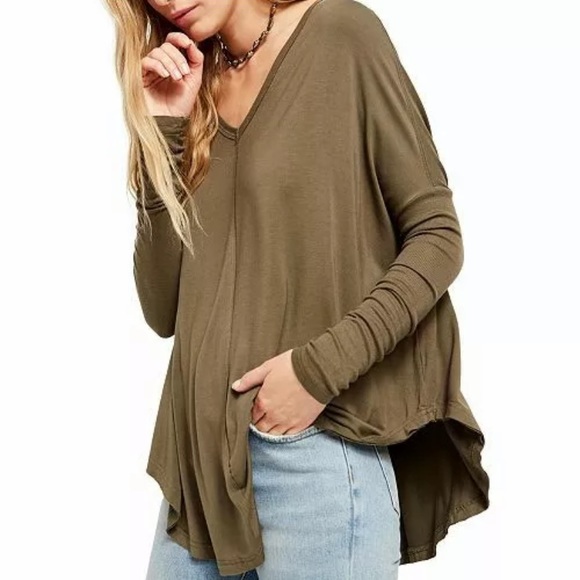 Free People Tops - NWT Free People Moonshine Tunic Top Army Olive